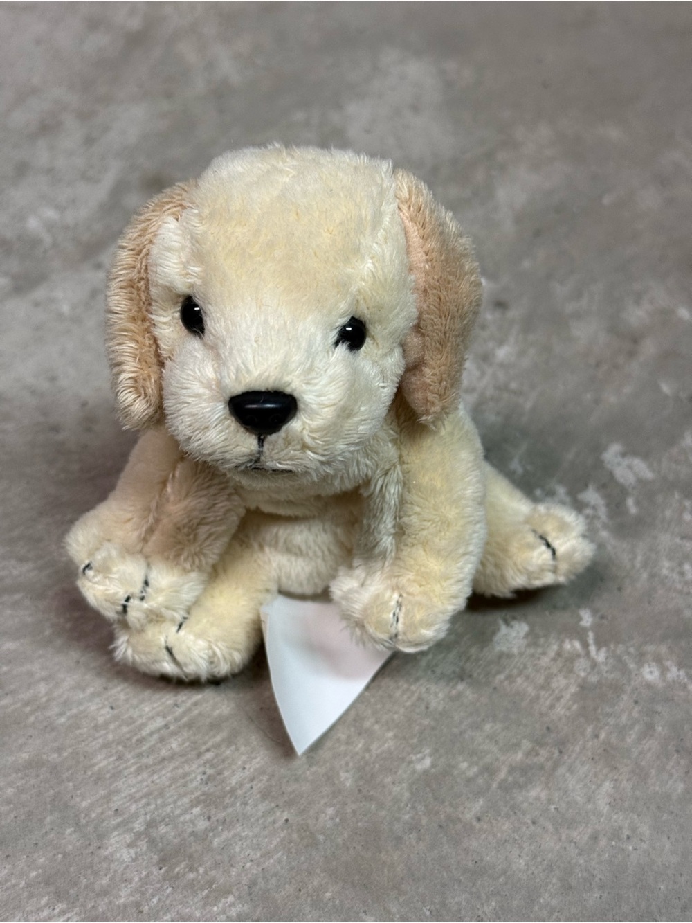 Plush Cream Puppy Dog Toy - Soft Stuffed Pet Companion